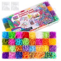 Kit de recarga Loom Bands TSLBW 2000+ elásticos de 32 cores