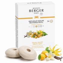 Kit de recarga para difusor de carro MAISON BERGER Fragrância Fruity Sun Kit de recarga para difusor de carro MAISON BERGER Fragrância Fruity Sun