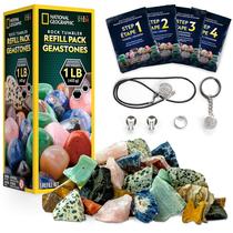 Kit de Recarga Rock Tumbler National Geographic - 450g de Pedras Preciosas