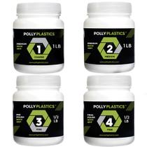 Kit de Recarga Rock Tumbler Polly Plastics - Com Pó de Polimento e Grãos