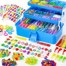 Kit de Recarga Rubber Loom Bands INSCRAFT (17500+) com Contêiner - Para Crianças