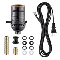 Kit de reconexão de lâmpadas EMNOOTI em latão antigo com cabo de 3,7 m