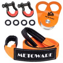 Kit de recuperação METOWARE Offroad 10 Ton Winch Snatch Block