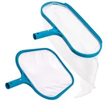 Kit de Red para Recoger Hojas en Piscina: Red para Skimmer y Red para Rastrillo
