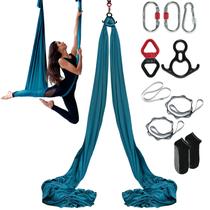 Kit de rede de ioga aérea Aerial Silk & Yoga Swing VEVOR de 8 m