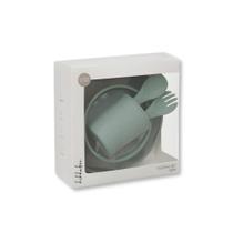 Kit de refeicao 5 pcs silicone platinum sage - kikka boo Kit de refeicao 5 pcs silicone platinum sage - kikka boo