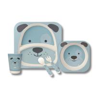 Kit de refeicao em bambu cachorro - buba Kit de refeicao em bambu cachorro - buba