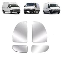 Kit de refil grande e pequeno do retrovisor fiat ducato peugeot boxer citroen jumper 2006 a 2017