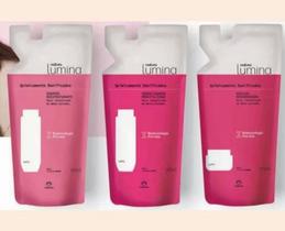 Kit de refil (shampoo+condicionador+máscara)linha lPara cabelos quimicamente danificados