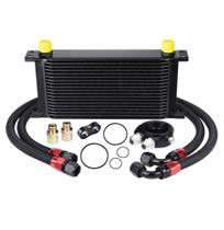 Kit de refrigeração de óleo EVIL ENERGY 19 Row 450mL 10AN Universal Black Kit de refrigeração de óleo EVIL ENERGY 19 Row 450mL 10AN Universal Black