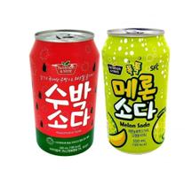 Kit de Refrigerante Coreano (Melancia & Melão Soda) 350ml Kit de Refrigerante Coreano (Melancia & Melão Soda) 350ml