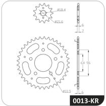 Kit de relação Honda Cbx 250 Twister 2001 a 2008 COBREQ