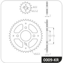 Kit de relação Honda Cg 160 Fan 2016 a 2024 COBREQ 0009-KR Kit de relação Honda Cg 160 Fan 2016 a 2024 COBREQ 0009-KR