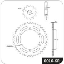 Kit de relação Yamaha Xtz Lander 250 2009 a 2023 COBREQ