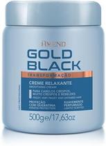 Kit de relaxamento gold black guanidina profissional 1 aplicação ou 2 retoques amend