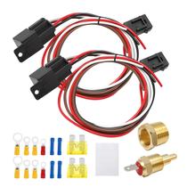 Kit de relé de ventilador de resfriamento elétrico Hoypeyfiy Dual 185F