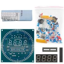 Kit De Relógio Despertador Digital LED Rotativo 51 SCM Placa De Aprendizado 5V DS1302 Módulo