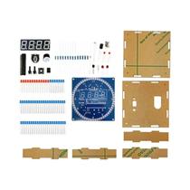 Kit De Relógio Despertador Digital LED Rotativo 51 SCM Placa De Aprendizado 5V DS1302 Módulo