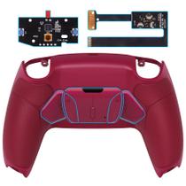 Kit de remapeamento RISE4 programável ExtremeRate Cosmic Red Rubberized Grip para controlador PS5 BDM 010 e BDM 020, placa de atualização e capa traseira redesenhada e 4 botões traseiros para controlador PS5 - Sem controlador