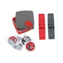 Kit de Remendo autocolante Knog para câmara e pneu cinza/vermelho Kit de Remendo autocolante Knog para câmara e pneu cinza/vermelho