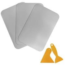 Kit de Remendos CLIO 20x13cm PVC 3 Unidades à Prova d'Água - Cinza