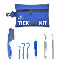 Kit de Remoção de Carrapatos PetLuxe Care com 3 Ganchos, Pente e Pinça Kit de Remoção de Carrapatos PetLuxe Care com 3 Ganchos, Pente e Pinça