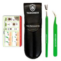 Kit de remoção de carrapatos TickCheck Premium em aço inoxidável