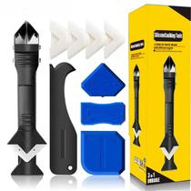 Kit De Remoção De Silicone E Acabamento 3 Em 1 Com 9 Peças: Raspador De Silicone, Kit De Remoção De Kit De Remoção De Silicone E Acabamento 3 Em 1 Com 9 Peças: Raspador De Silicone, Kit De Remoção De