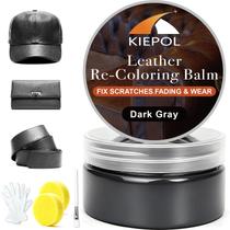 Kit de Reparação de Couro KIEPOL Bálsamo de Recolorir Cinza Escuro Kit de Reparação de Couro KIEPOL Bálsamo de Recolorir Cinza Escuro