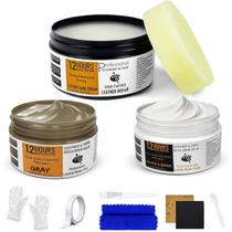Kit de Reparação de Couro Liccyy 3 em 1 Creme Cinza
