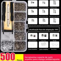 Kit De Reparação De Óculos, Conjunto De Parafusos Para Óculos De Grau E De Sol, Peças De Ferramentas