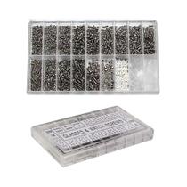 Kit De Reparação De Óculos De Precisão 18 Em 1 Com Parafusos, Almofadas De Nariz, Espaçadores, Kit De Reparação De Óculos De Precisão 18 Em 1 Com Parafusos, Almofadas De Nariz, Espaçadores,