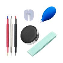Kit De Reparação De Relógios Com Protetores De Borracha, Caneta De Limpeza E Escova