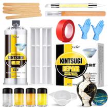 Kit de Reparação Kintsugi Fuchoi Cola Alimentar 50ml e 4 Pós Kit de Reparação Kintsugi Fuchoi Cola Alimentar 50ml e 4 Pós