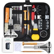 Kit de Reparación de Relojes Ohuhu 192 Piezas con Estuche de Cuero PU