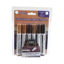 Kit De Reparo De Arranhões Para Móveis De Madeira 12 17 21 Peças Marcadores Canetas De Pintura E