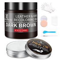 Kit de reparo de bálsamo recolorante de couro e óleo de vison 250mL SHADAIWUYU Kit de reparo de bálsamo recolorante de couro e óleo de vison 250mL SHADAIWUYU