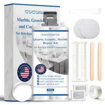 Kit de reparo de bancada de quartzo cocomfix White para superfícies de pedra