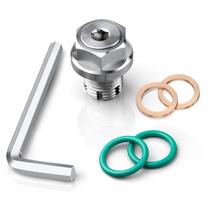 Kit de reparo de bujão de drenagem de óleo DEEFILL M12.1-1,5 x 15 mm de aço inoxidável Kit de reparo de bujão de drenagem de óleo DEEFILL M12.1-1,5 x 15 mm de aço inoxidável