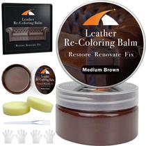 Kit de reparo de couro KIEPOL para recoloração de couro marrom médio Kit de reparo de couro KIEPOL para recoloração de couro marrom médio