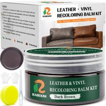 Kit de reparo de couro RABEKIM para recoloração de couro marrom escuro Kit de reparo de couro RABEKIM para recoloração de couro marrom escuro
