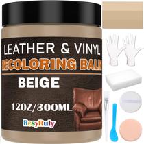 Kit de reparo de couro resyruly bege para interior de móveis e automóveis
