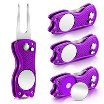 Kit de Reparo de Golf Skylety - 4 Peças com Marcador de Bola Kit de Reparo de Golf Skylety - 4 Peças com Marcador de Bola