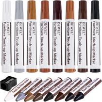 Kit de reparo de móveis DEWEL Touch Up Wood Scratch, conjunto de 17