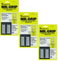Kit de reparo de orifícios de parafuso Woodmate Mr. Grip 3/4x2, pacote com 3