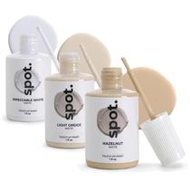 Kit de reparo de pintura de retoque spot. Pacote com 3 unidades em bege com acabamento fosco