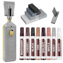 Kit de reparo de piso laminado Tkaimy com caneta térmica de 12 cores