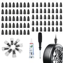 Kit de Reparo de Pneus Bntyok 80 Peças com Tampões de Borracha Rosqueáveis