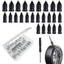 Kit de Reparo de Pneus com 40 Peças e Chave de Fenda em Caixa Kit de Reparo de Pneus com 40 Peças e Chave de Fenda em Caixa