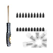 Kit De Reparo De Pneus De Carro Com Patch De Borracha E Chave De Fenda 10 20 30PCS Para Reparo De